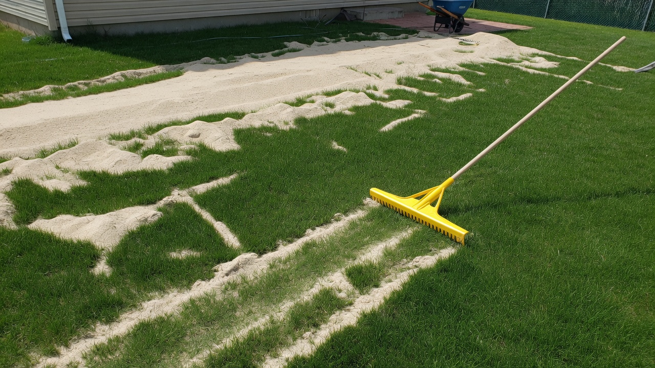 How to Level a Lawn with Sand