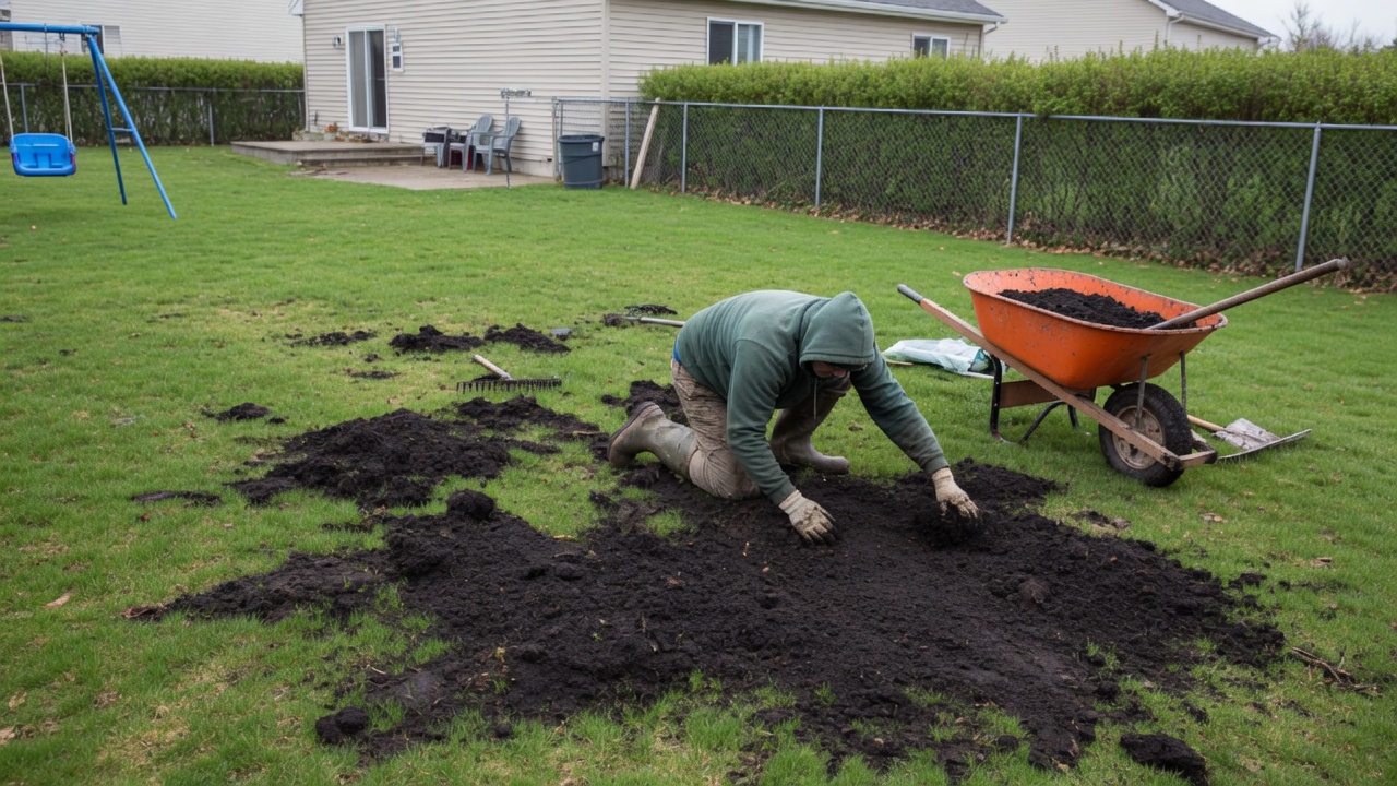 How to Level a Lawn with Soil